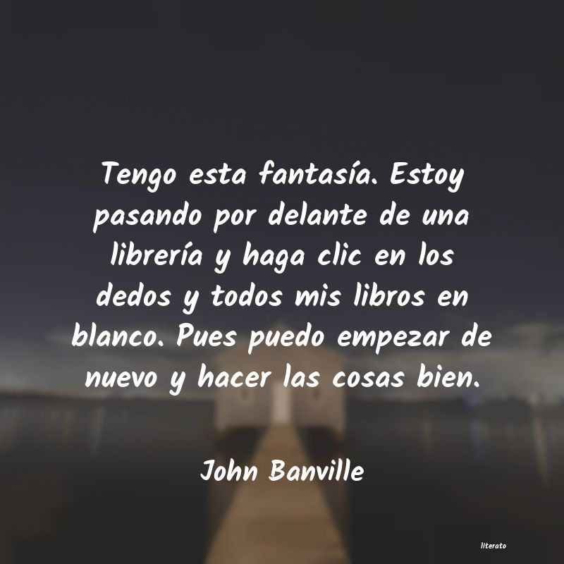 Frases de John Banville