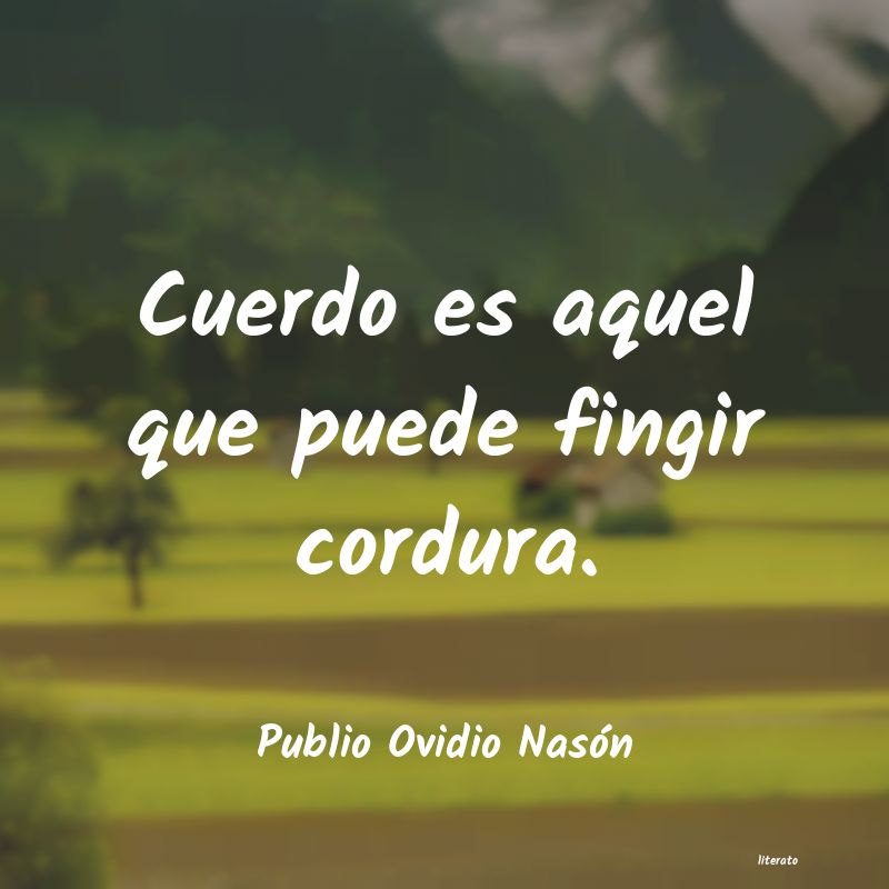 Frases de Publio Ovidio Nasón