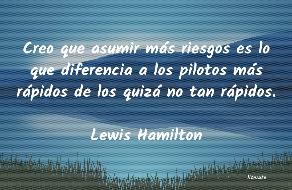Frases de Lewis Hamilton