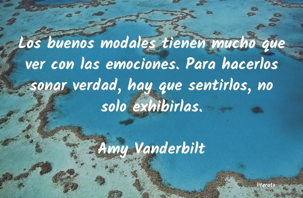 Frases de Amy Vanderbilt