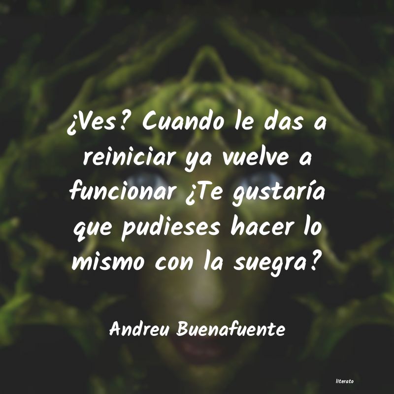 <ol class='breadcrumb' itemscope itemtype='http://schema.org/BreadcrumbList'>
<li itemprop='itemListElement'><a href='/autores/'>Autores</a></li>
<li itemprop='itemListElement'><a href='/autor/andreu_buenafuente/'>Andreu Buenafuente</a></li>
</ol>