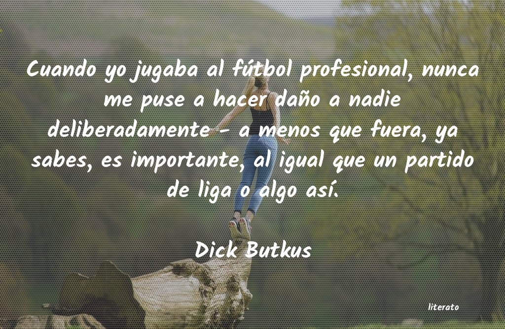 Frases de Dick Butkus