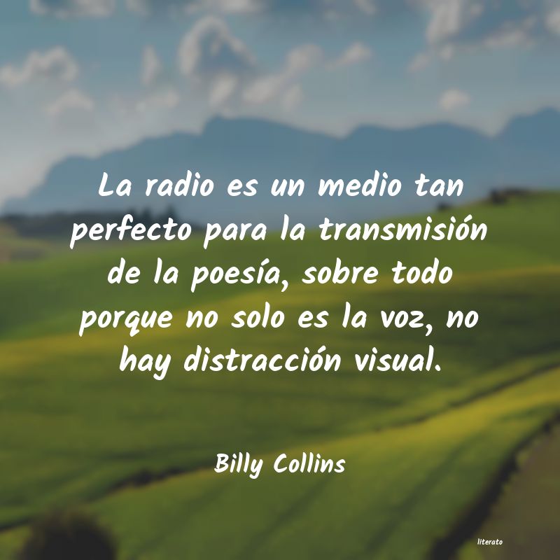 Frases de Billy Collins