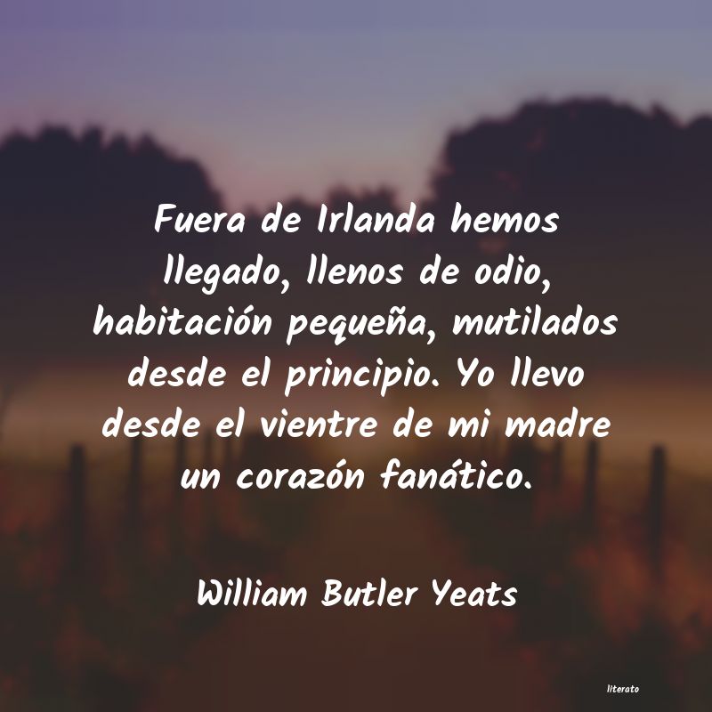 frases de William Butler Yeats