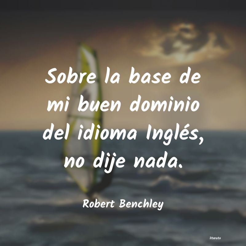 frases de Robert Benchley