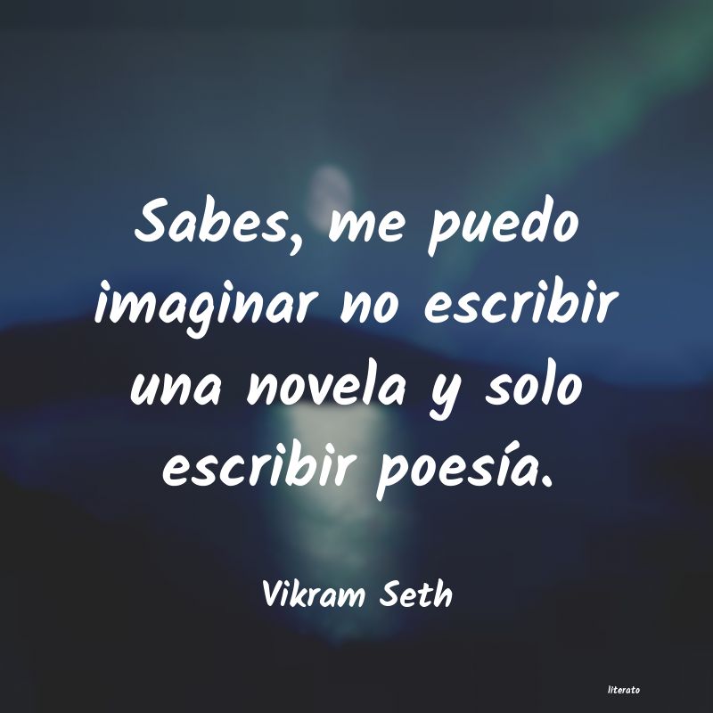 Frases de Vikram Seth