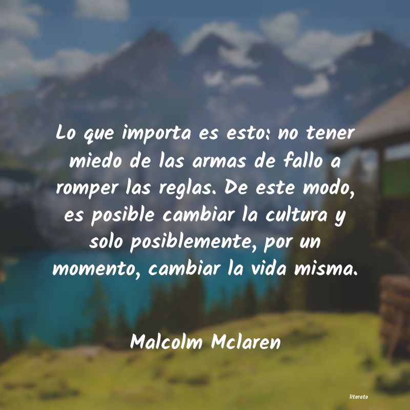 Frases de Malcolm Mclaren