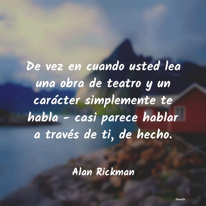 Frases de Alan Rickman