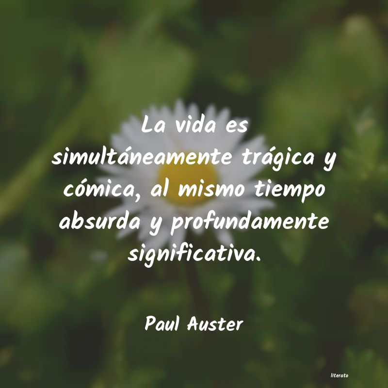 Frases de Paul Auster