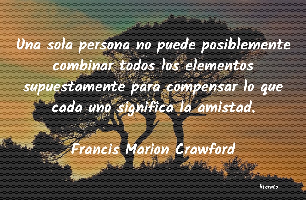 Frases de Francis Marion Crawford