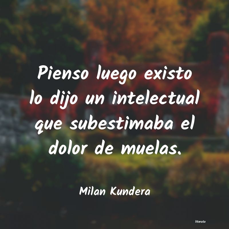 frases de Milan Kundera