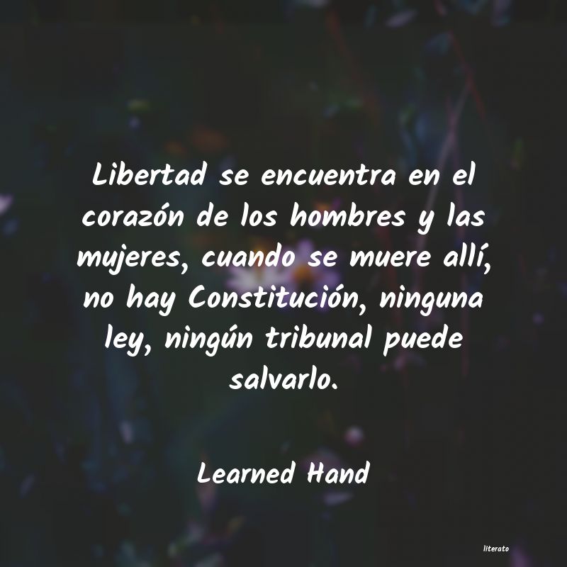frases de Learned Hand