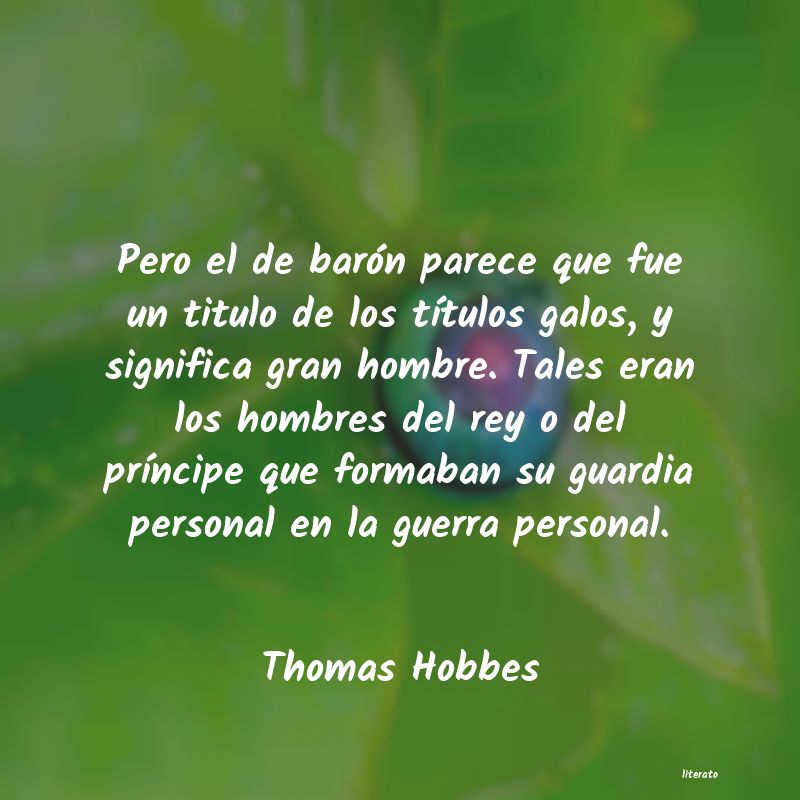 Frases de Thomas Hobbes