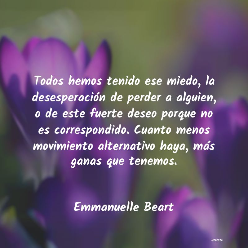 Frases de Emmanuelle Beart