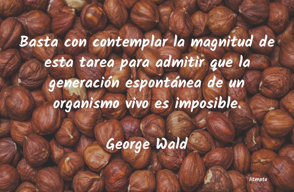 Frases de George Wald