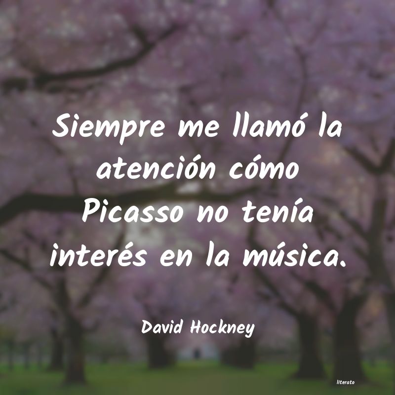 Frases de David Hockney