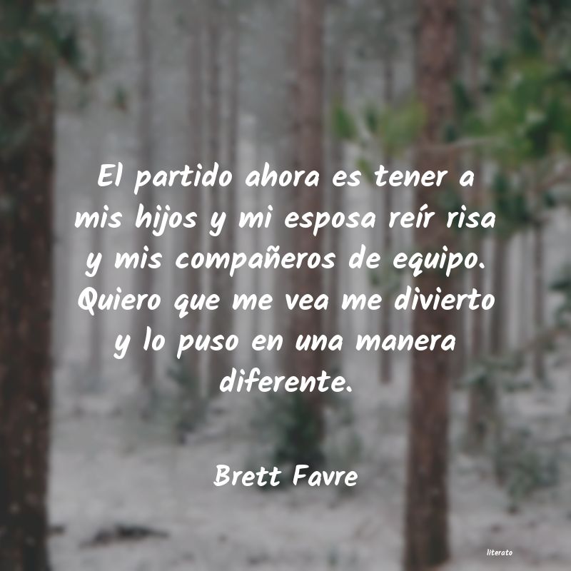 frases de Brett Favre