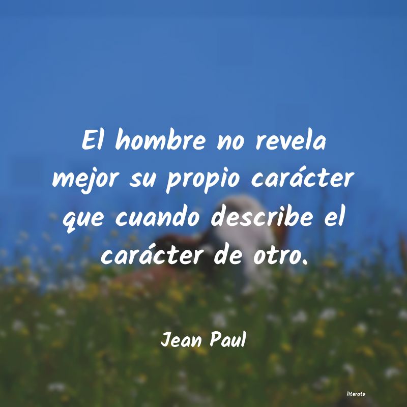 Frases de Jean Paul