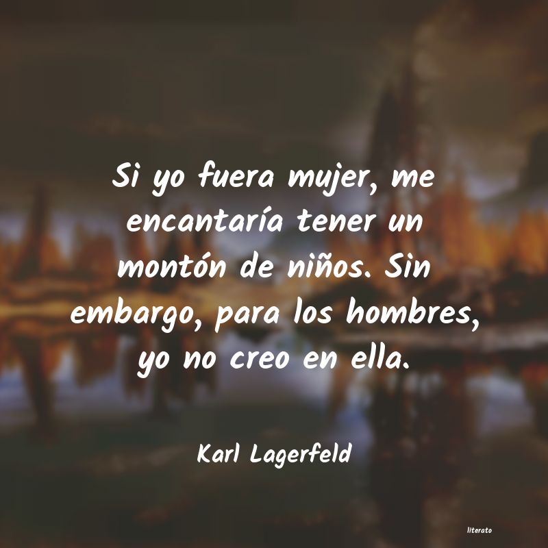 frases de Karl Lagerfeld