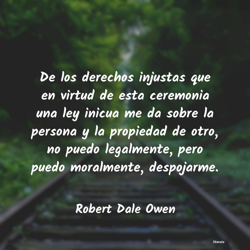 frases de Robert Dale Owen