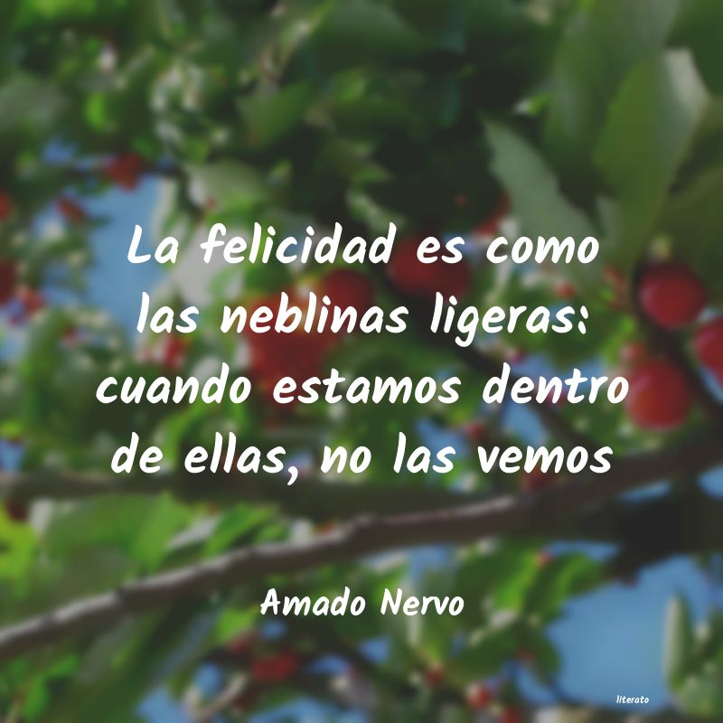 frases de Amado Nervo