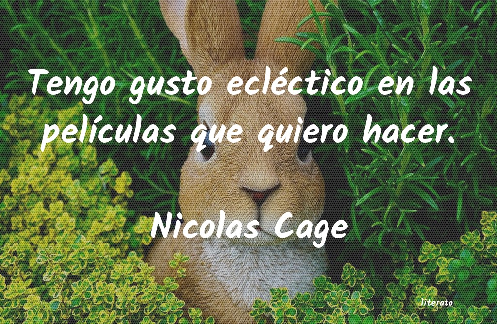 Frases de Nicolas Cage