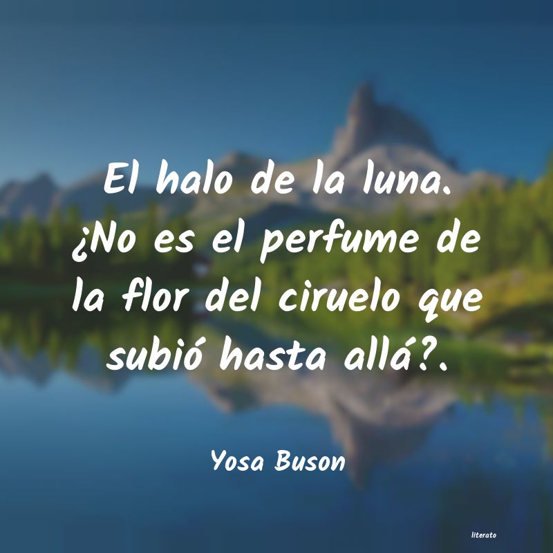 frases de Yosa Buson