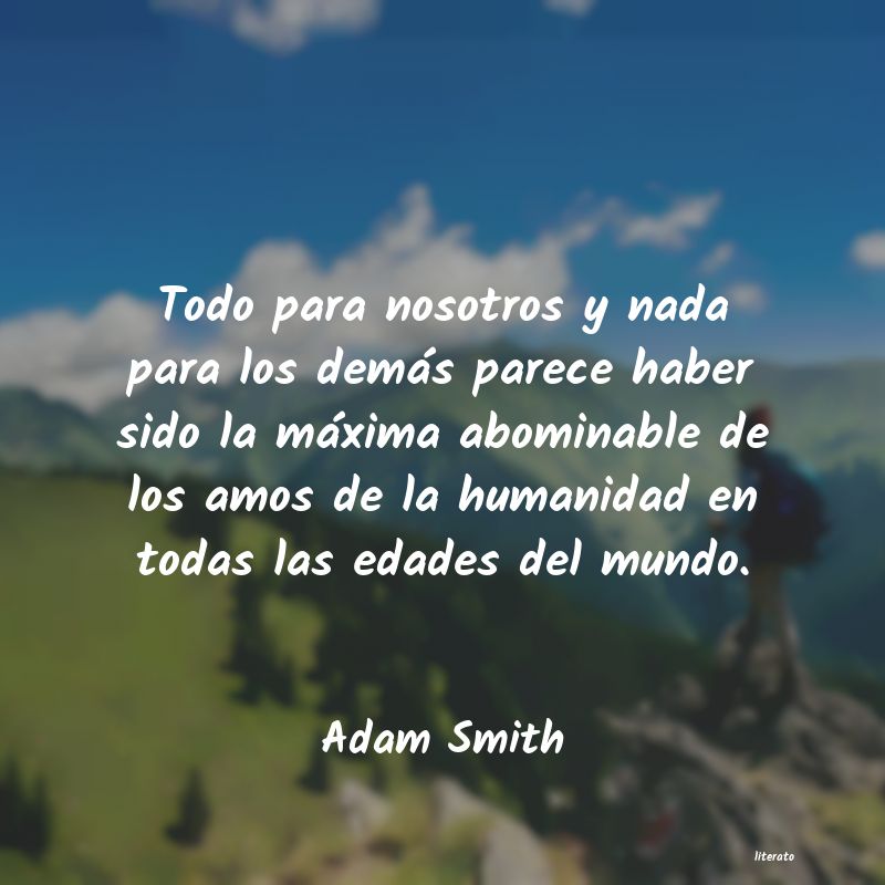 Frases de Adam Smith