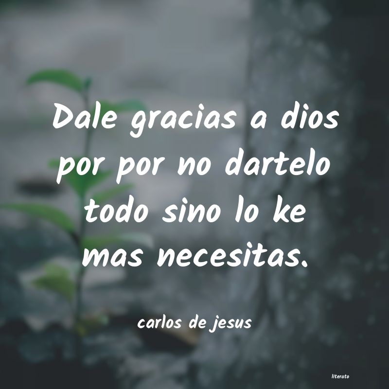 frases de carlos de jesus