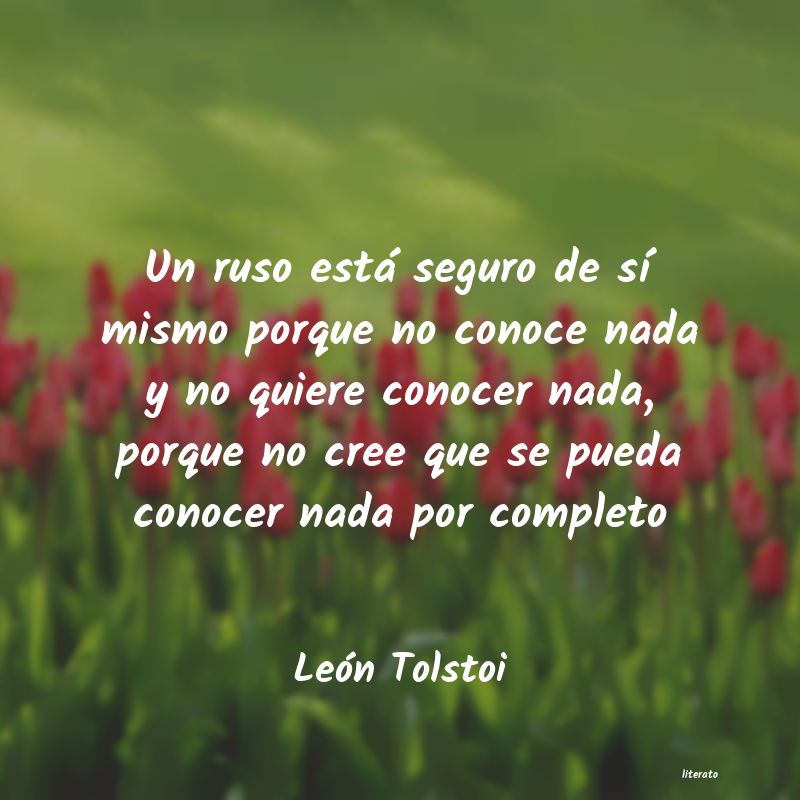 Frases de León Tolstoi