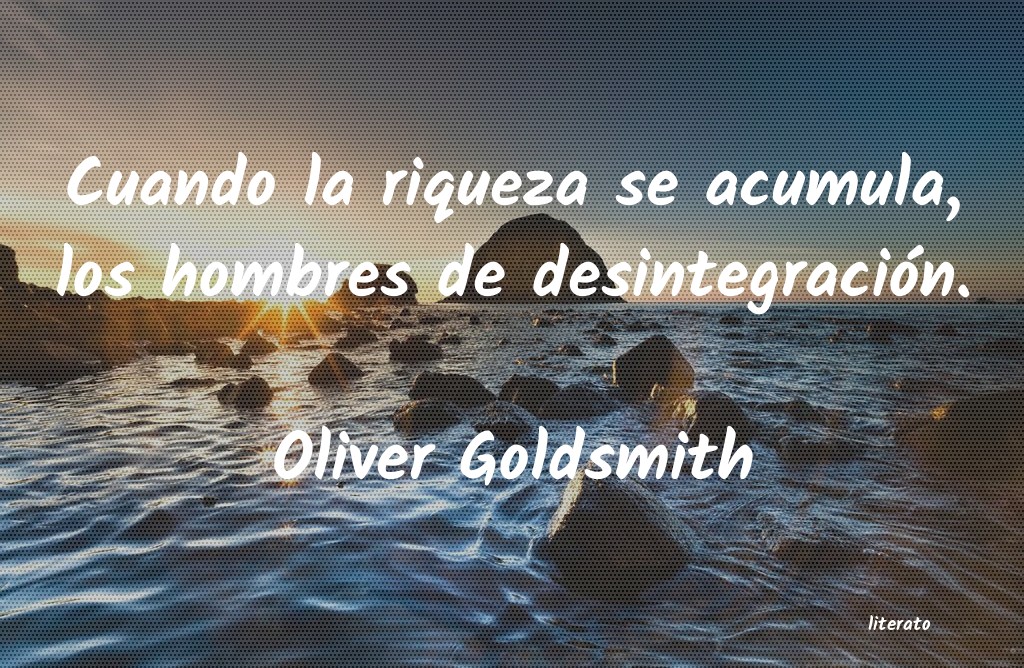 Frases de Oliver Goldsmith