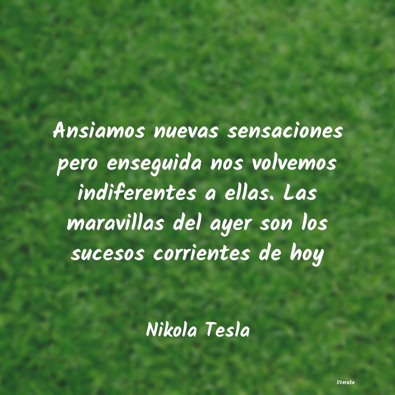frases de Nikola Tesla