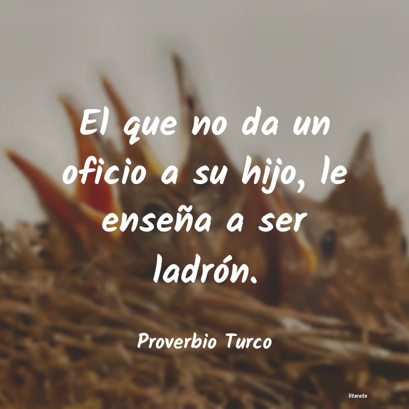 frases de Proverbio Turco