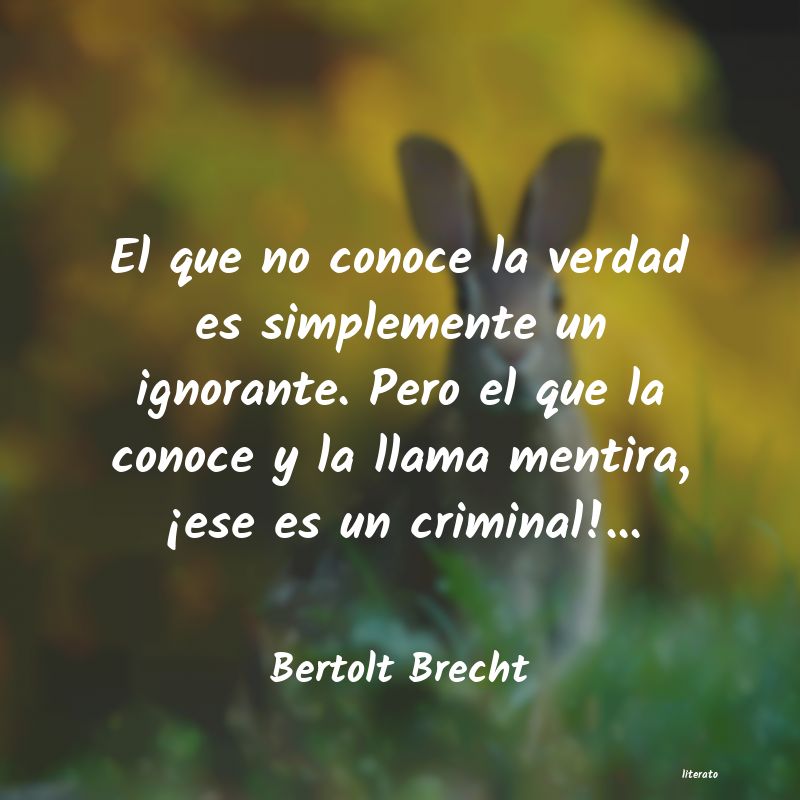 Frases de Bertolt Brecht