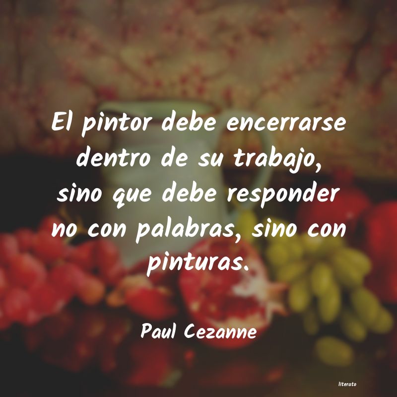 frases de Paul Cezanne