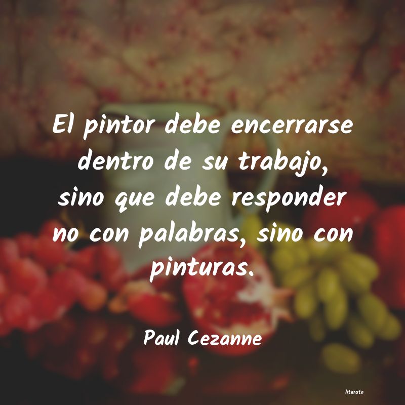 Frases de Paul Cezanne