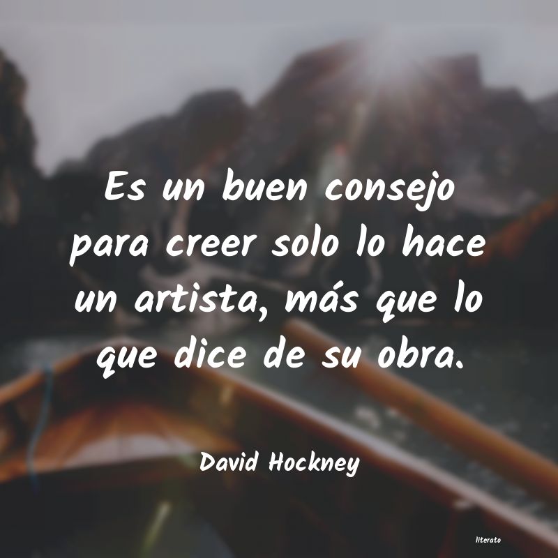 Frases de David Hockney