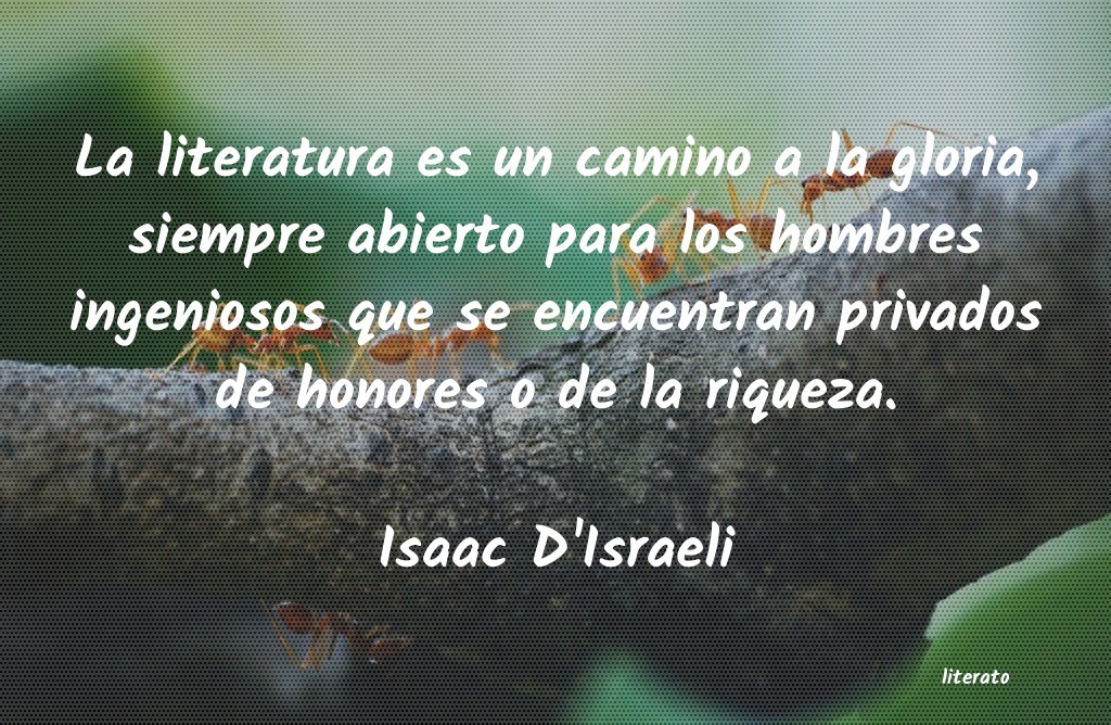 frases de Isaac D'Israeli