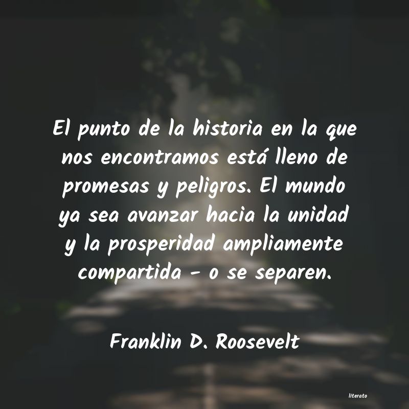 frases de Franklin D. Roosevelt