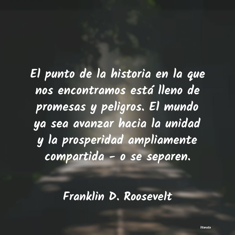 Frases de Franklin D. Roosevelt