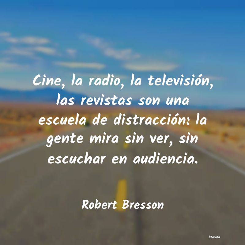 frases de Robert Bresson