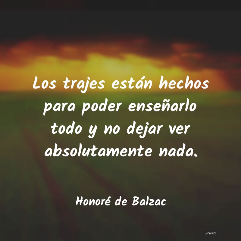 frases de Honoré de Balzac