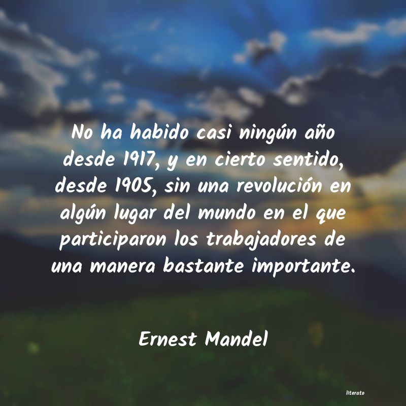 Frases de Ernest Mandel
