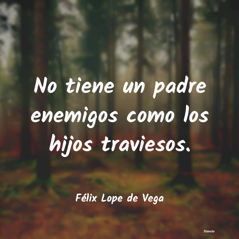 Frases de Félix Lope de Vega