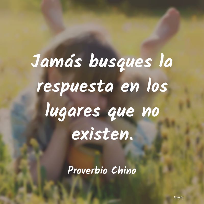 Frases de Proverbio Chino