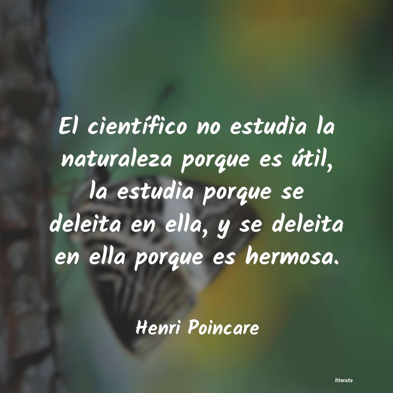 Frases de Henri Poincare