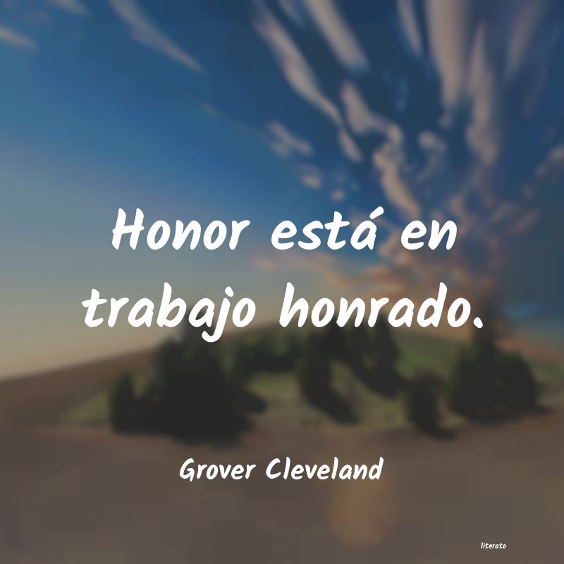 frases de Grover Cleveland