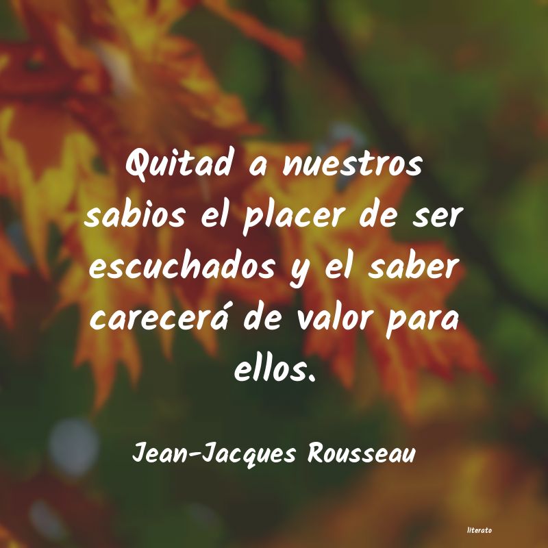 frases de Jean-Jacques Rousseau