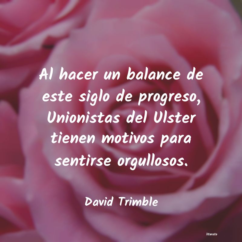 Frases de David Trimble