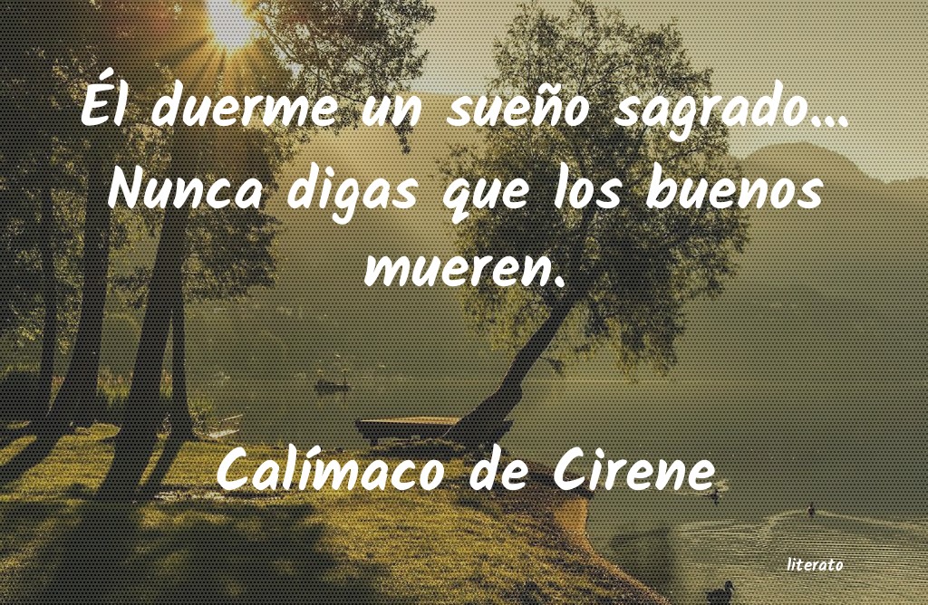 frases de CalÃmaco de Cirene